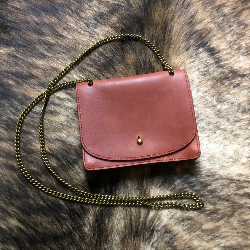 Madewell The Chain Leather Crossbody Bag Purse